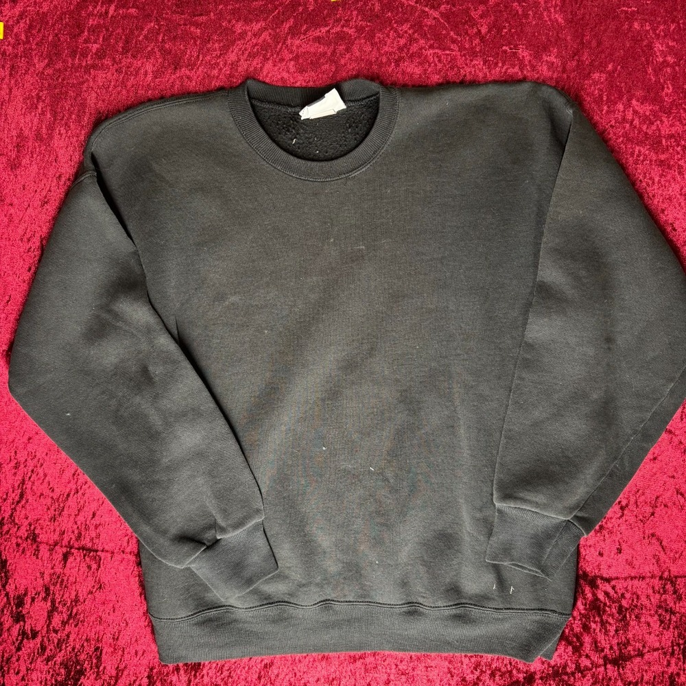 Lee Sweatshirt Mens XL Charcoal Fleece Lined Heavyweight Long Sleeve Crew Neck